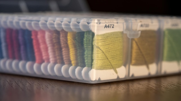 Haftowane próbki na materiale